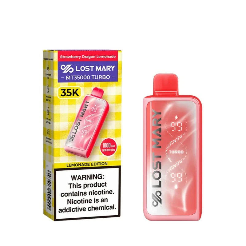 Lost Mary MT 35000 Turbo Disposable Wicked & Vivi's House Strawberry Dragon Lemonade 