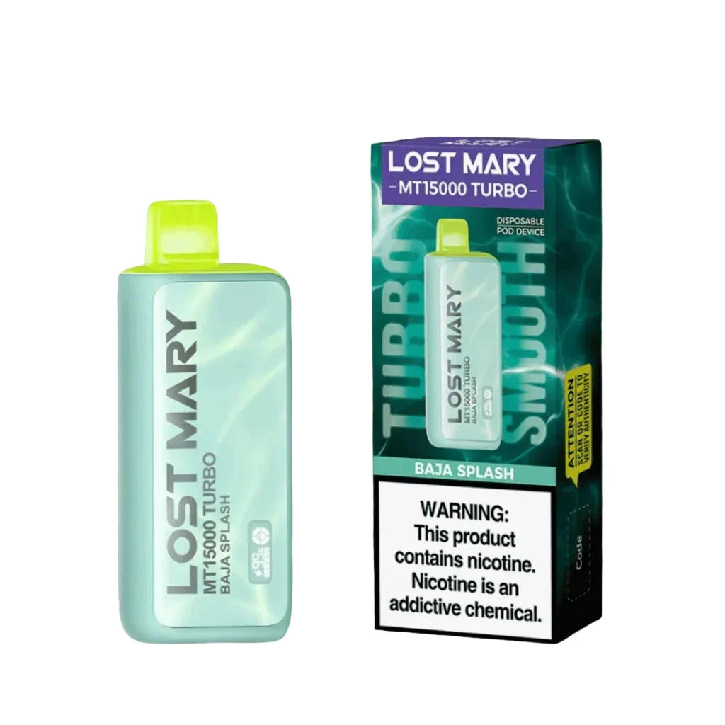 Lost Mary MT15000 Turbo Disposable 5% Disposable FunkyRepublic Baja Splash 20mg 