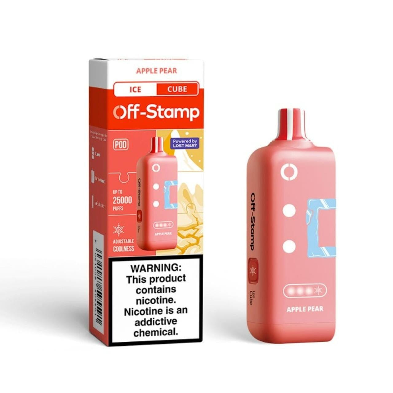 Off-Stamp Ice Replacement Pods - Adjustable Ice Disposable Wicked & Vivi's House Apple Pear 