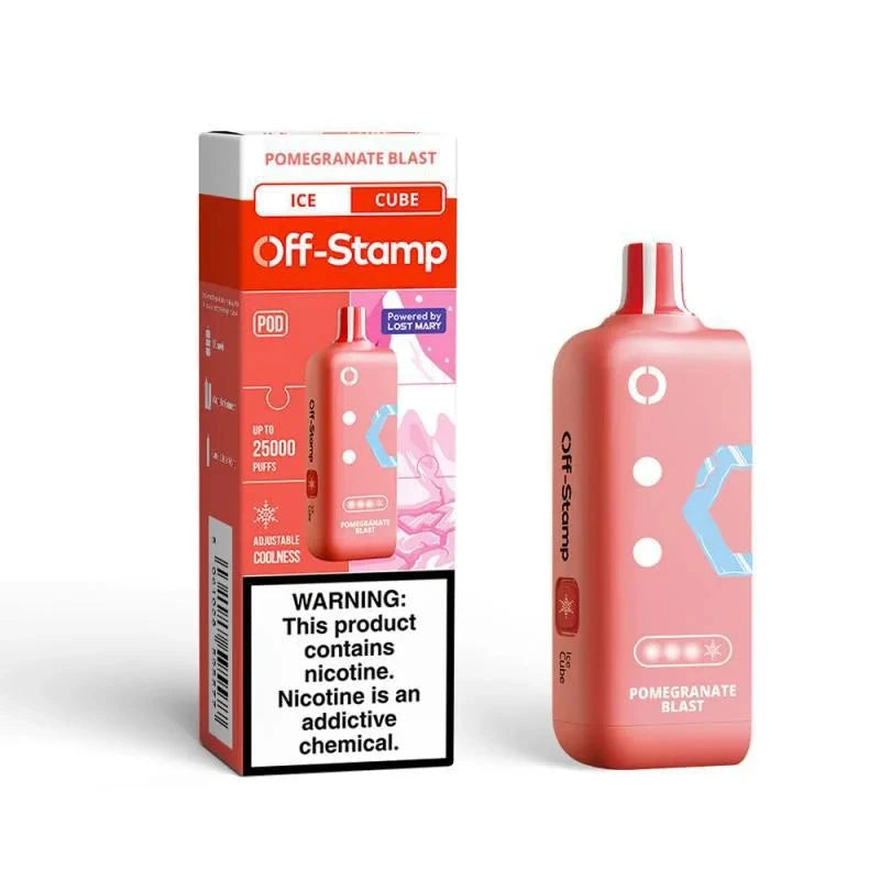 Off-Stamp Ice Replacement Pods - Adjustable Ice Disposable Wicked & Vivi's House Pomegranate Blast 