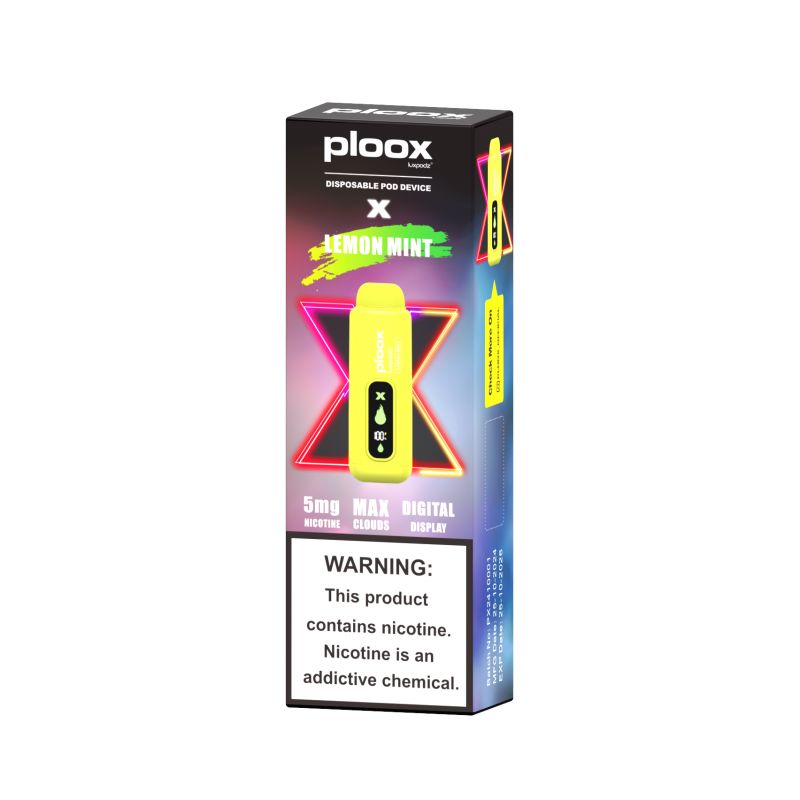 Ploox X Edition 5mg or 0.5% Disposable Wicked & Vivi's House Lemon Mint 