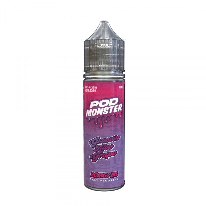 Pod Monster Salts 60ml High Content Salt E-Liquid High Content Salt E-Liquid 20mg Groovin' Aloe Grape 