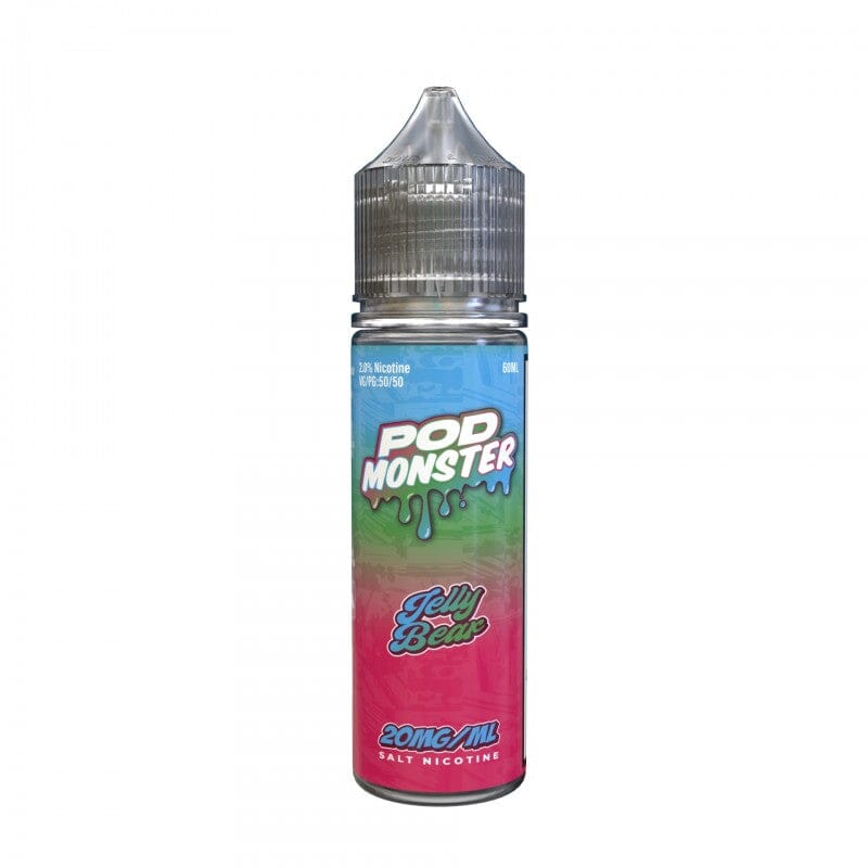Pod Monster Salts 60ml High Content Salt E-Liquid High Content Salt E-Liquid 20mg Jelly Bear 
