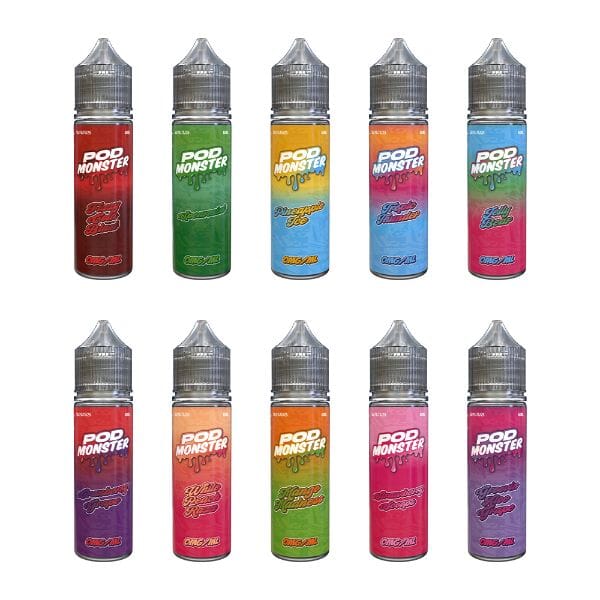 Pod Monster Salts 60ml High Content Salt E-Liquid High Content Salt E-Liquid 
