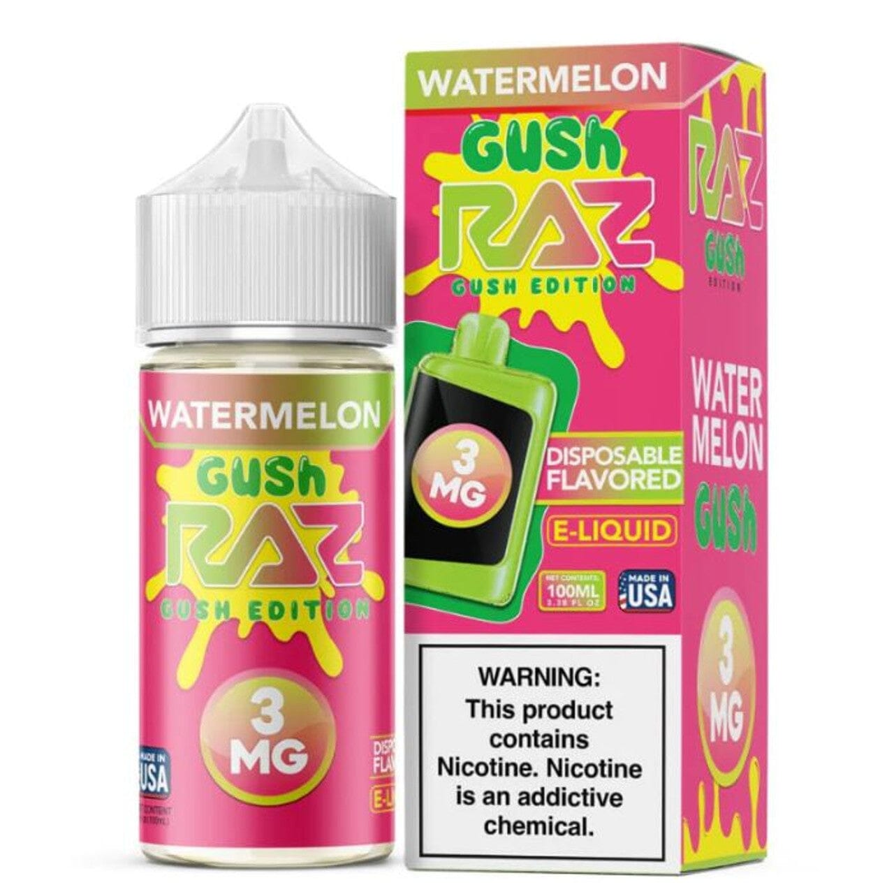 RAZ Gush Edition E-liquid Wicked & Vivi's House Watermelon Gush 
