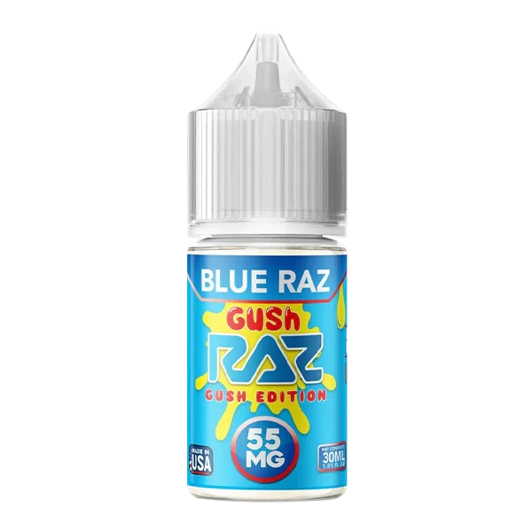 Raz Gush Edition High Content Salt E-Liquid Wicked & Vivi's House Blue Raz Gush 