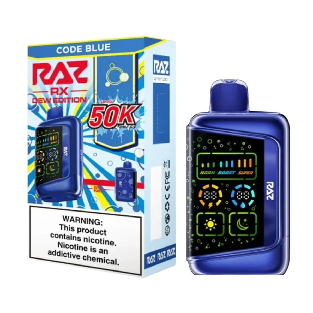 Raz RX Dew Edition Disposable Wicked & Vivi's House Code Blue 