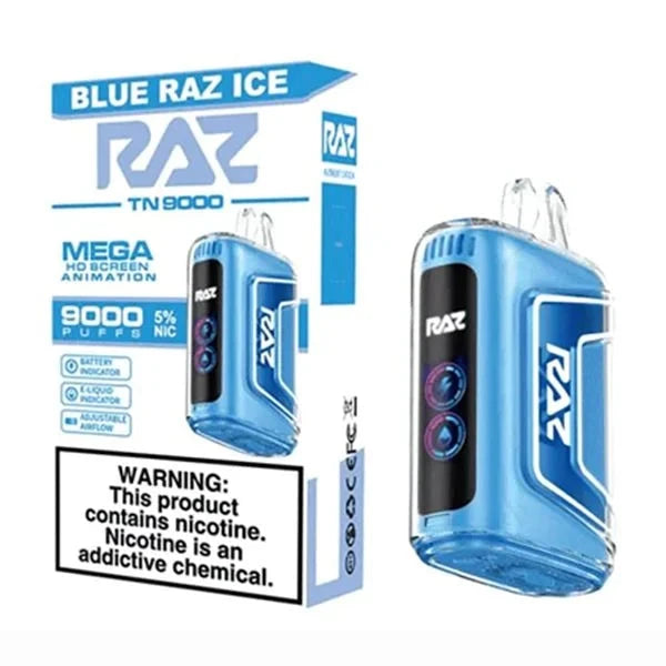RAZ TN9000 Disposable Wicked & Vivi's House Blue Raz Ice 
