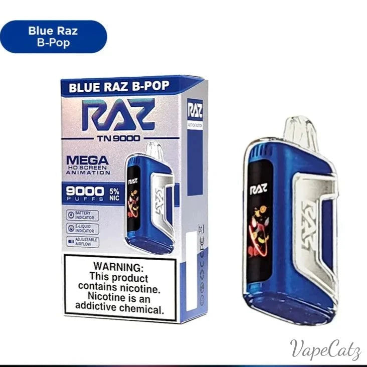 RAZ TN9000 Disposable Wicked & Vivi's House Blue Razz B Pop 