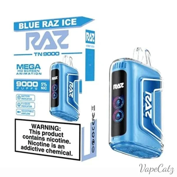 RAZ TN9000 Disposable Wicked & Vivi's House Blue Razz Ice 
