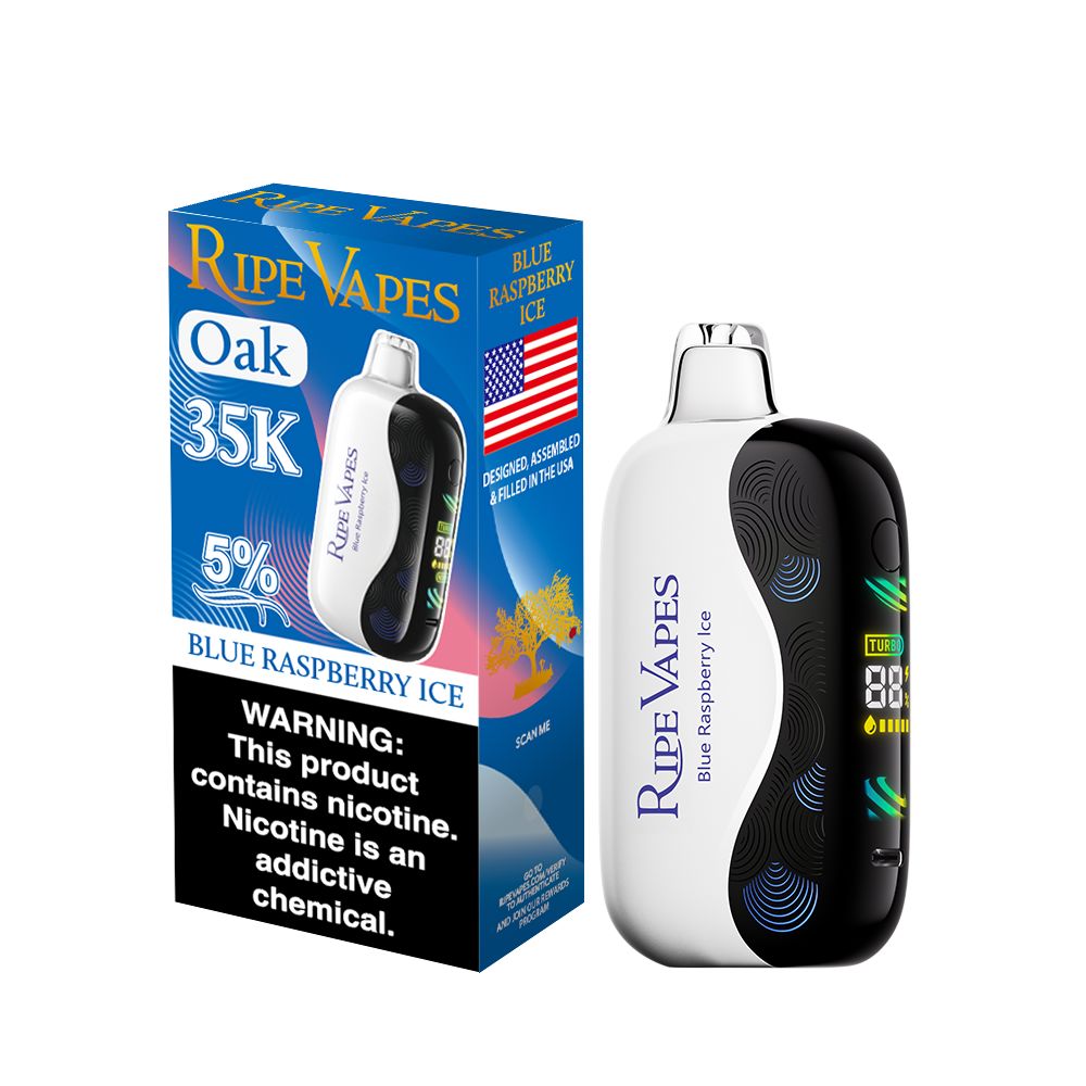 Ripe Vape Oak 35K Disposable Wicked & Vivi's House Blue Raspberry Ice 
