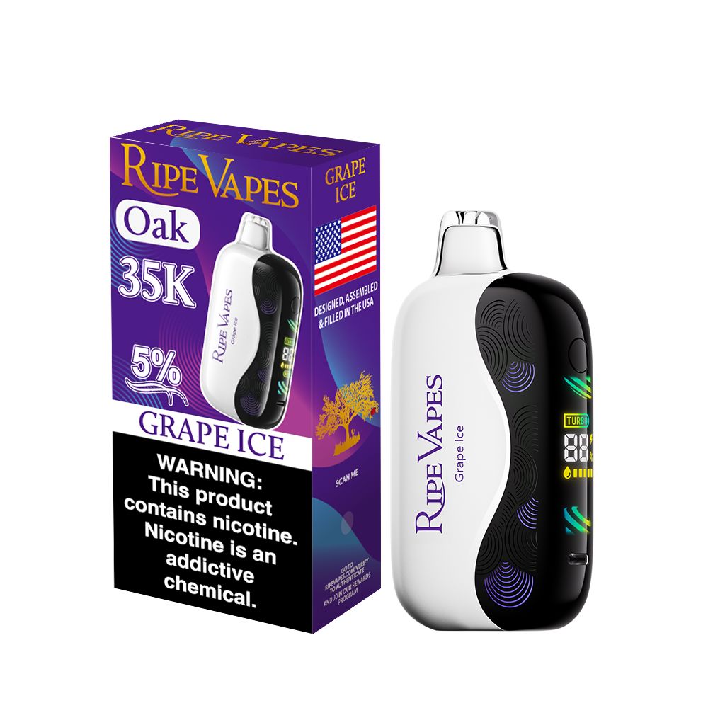 Ripe Vape Oak 35K Disposable Wicked & Vivi's House Grape Ice 