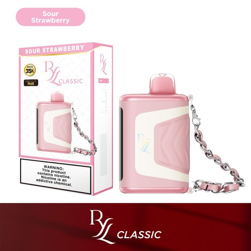 RYL Classic by Raz 35K FLASH SALE - 20% OFF Disposable Raz Sour Strawberry 