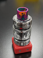 Standard Wide-Bore Drip Tip YB3 Wicked & Vivi's House Purple with Green and Orange Swirls 