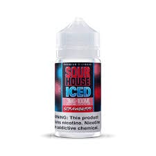 Strawberry Iced E-Liquid Sour House 