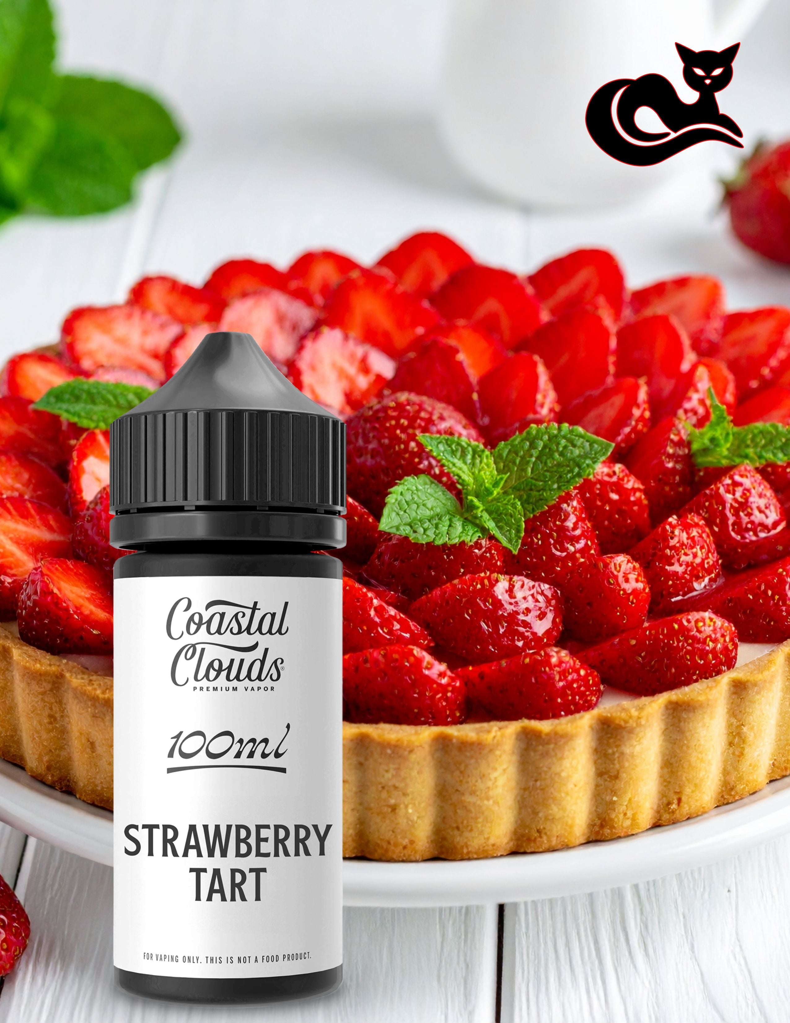 Strawberry Tart E-liquid Coastal Clouds 