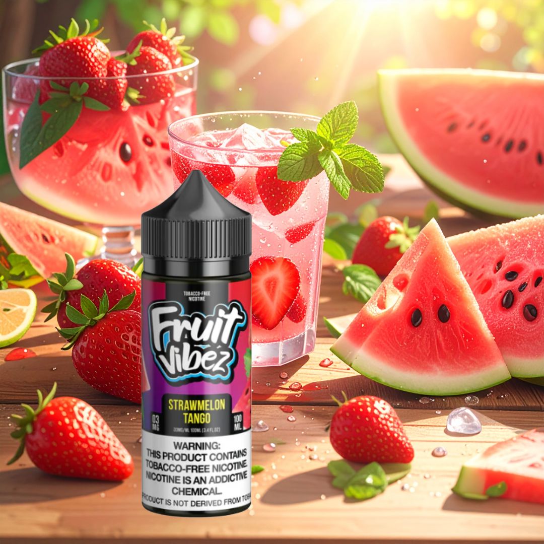 Strawmelon Tango E-Liquid Fruit Vibez 