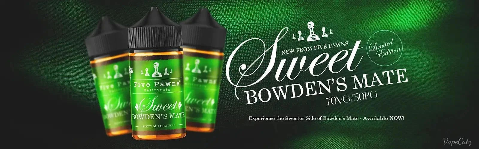Sweet Bowden's Mate by Five Pawns !! WOW!! E-liquid Five Pawns 