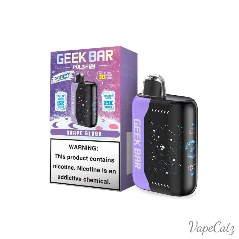The Geek Bar Pulse X Slush Edition Disposable Wicked & Vivi's House Grape Slush 
