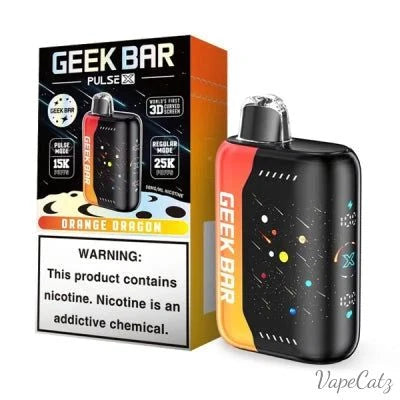 The Geek Bar Pulse X Slush Edition Disposable Wicked & Vivi's House Orange Slush 