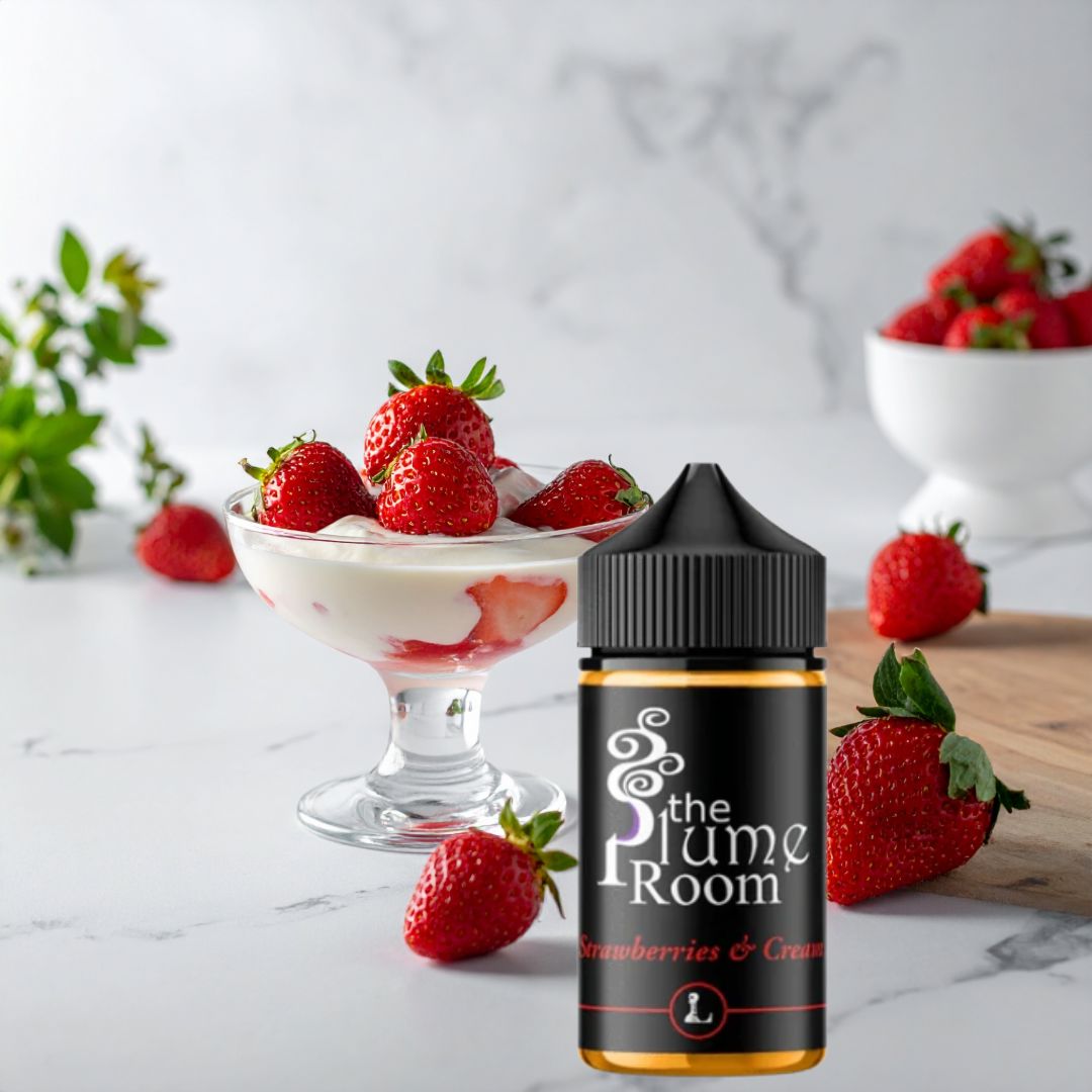 The Plume Room - Strawberries & Cream E-Liquid legacy 