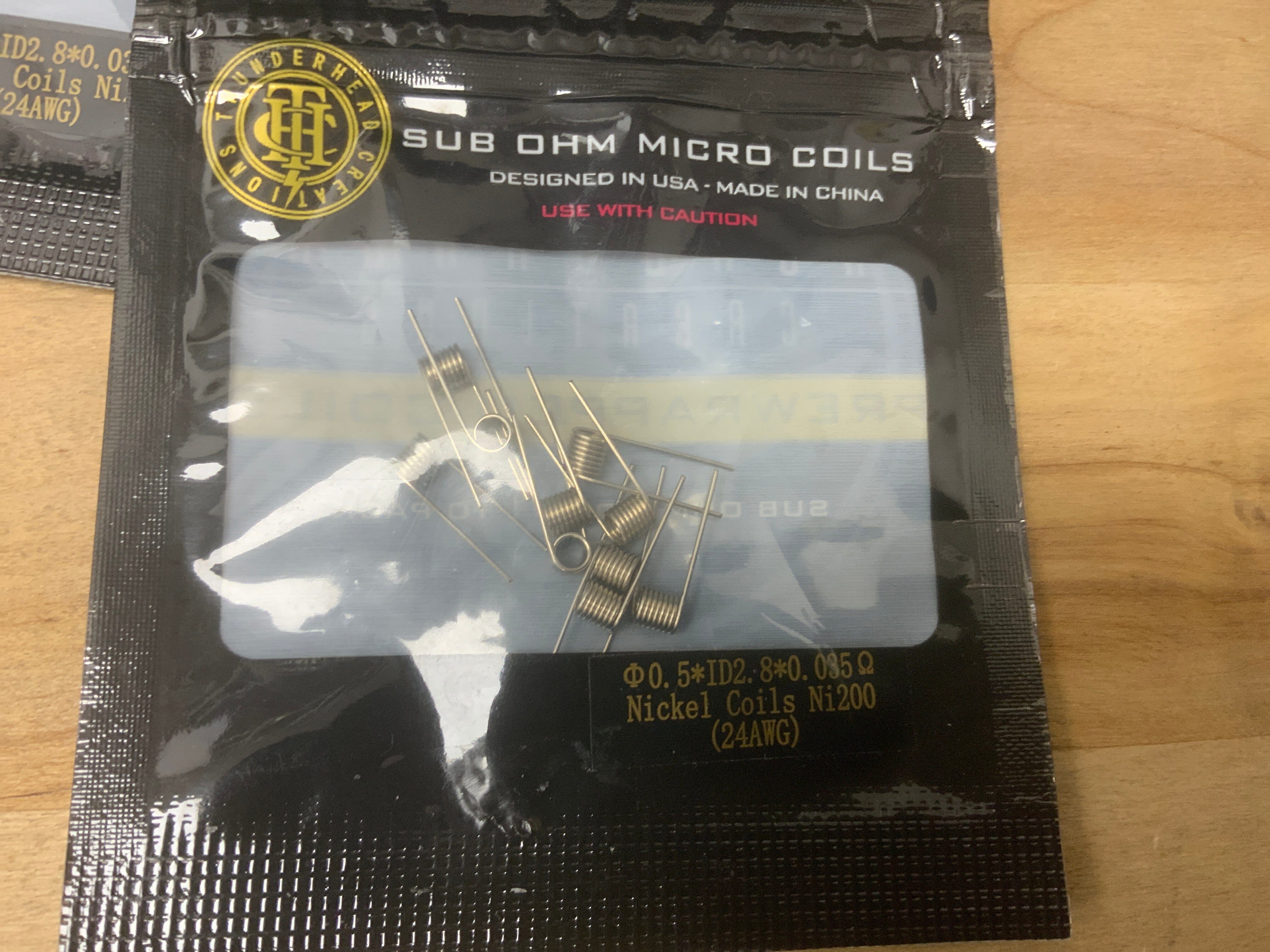 Thunderhead Sub-Ohm Micro Coils Vape Accessories Wire 0.35 Nickel Coils Ni200 