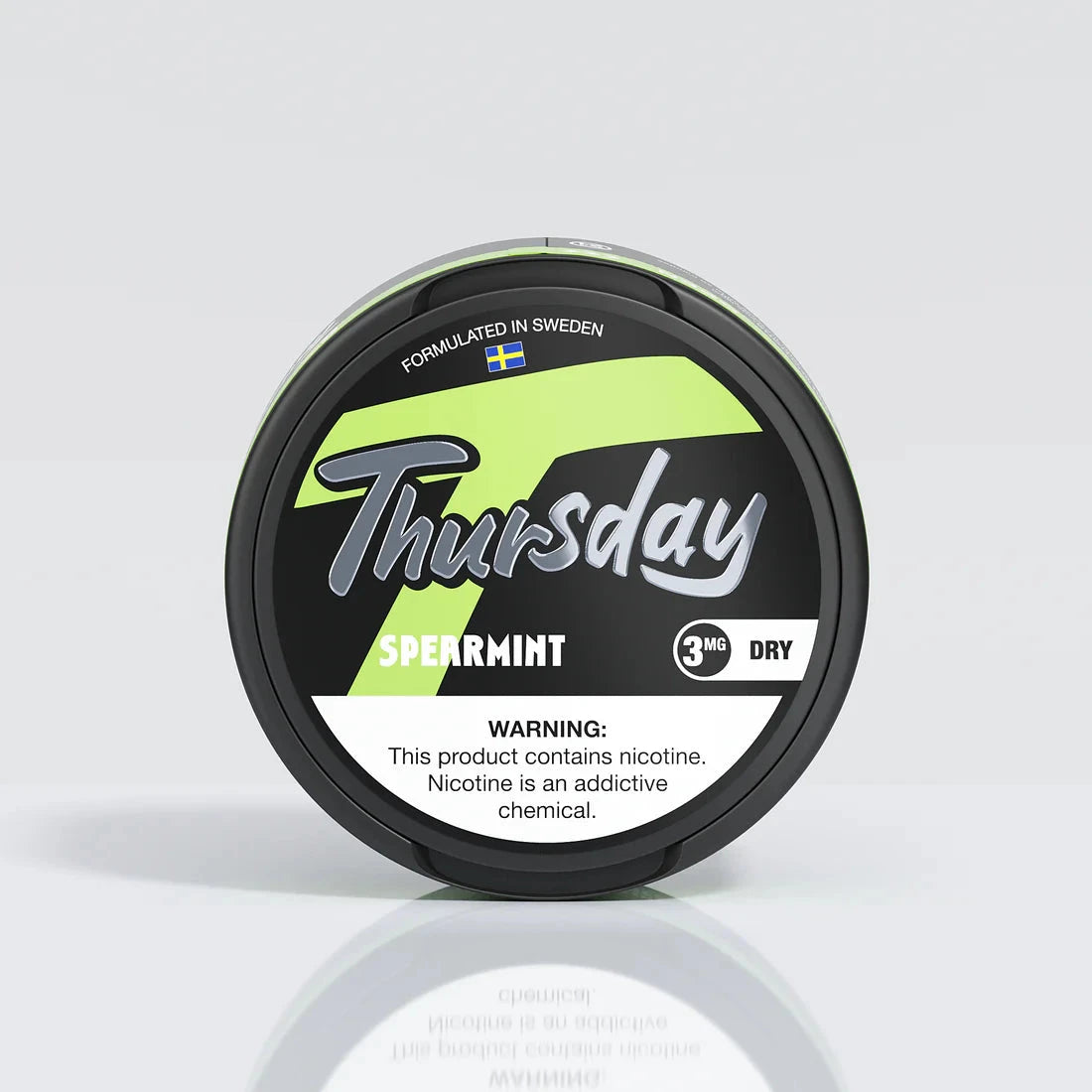 Thursday Dry Pouches Pouches Thursday Spearmint 3mg Single Can 