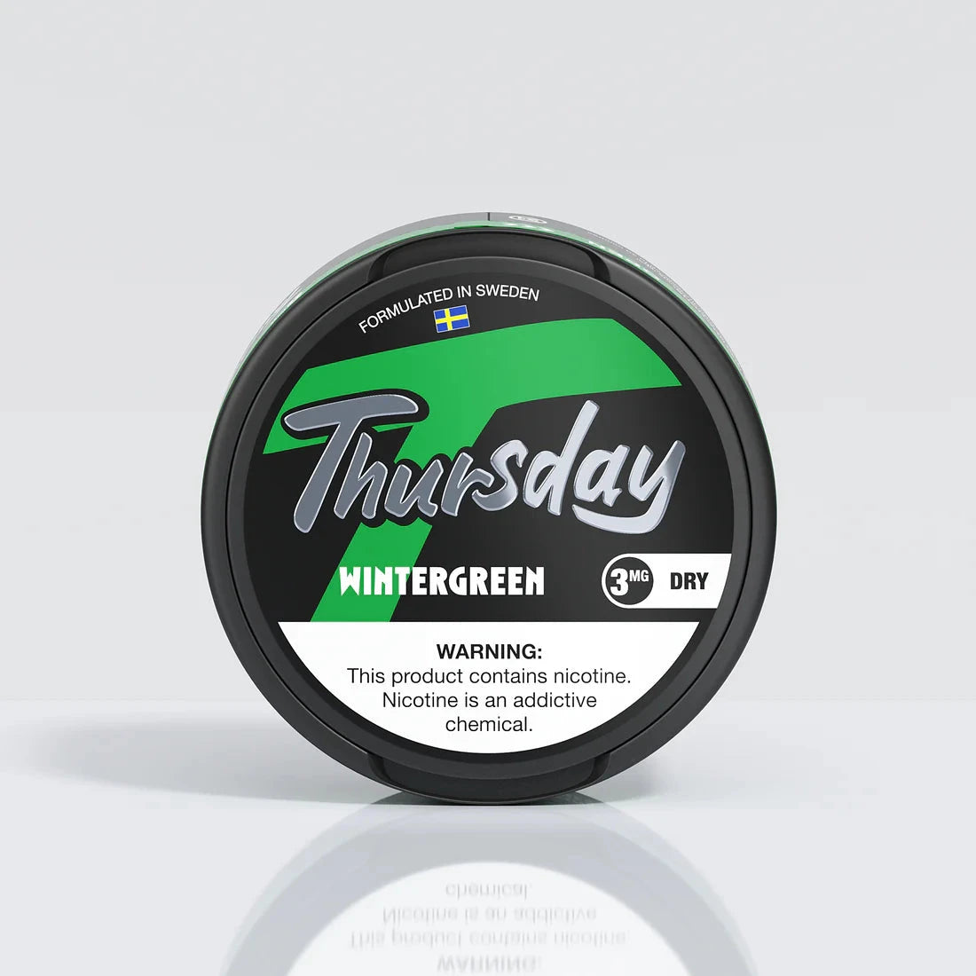 Thursday Dry Pouches Pouches Thursday Wintergreen 3mg Single Can 