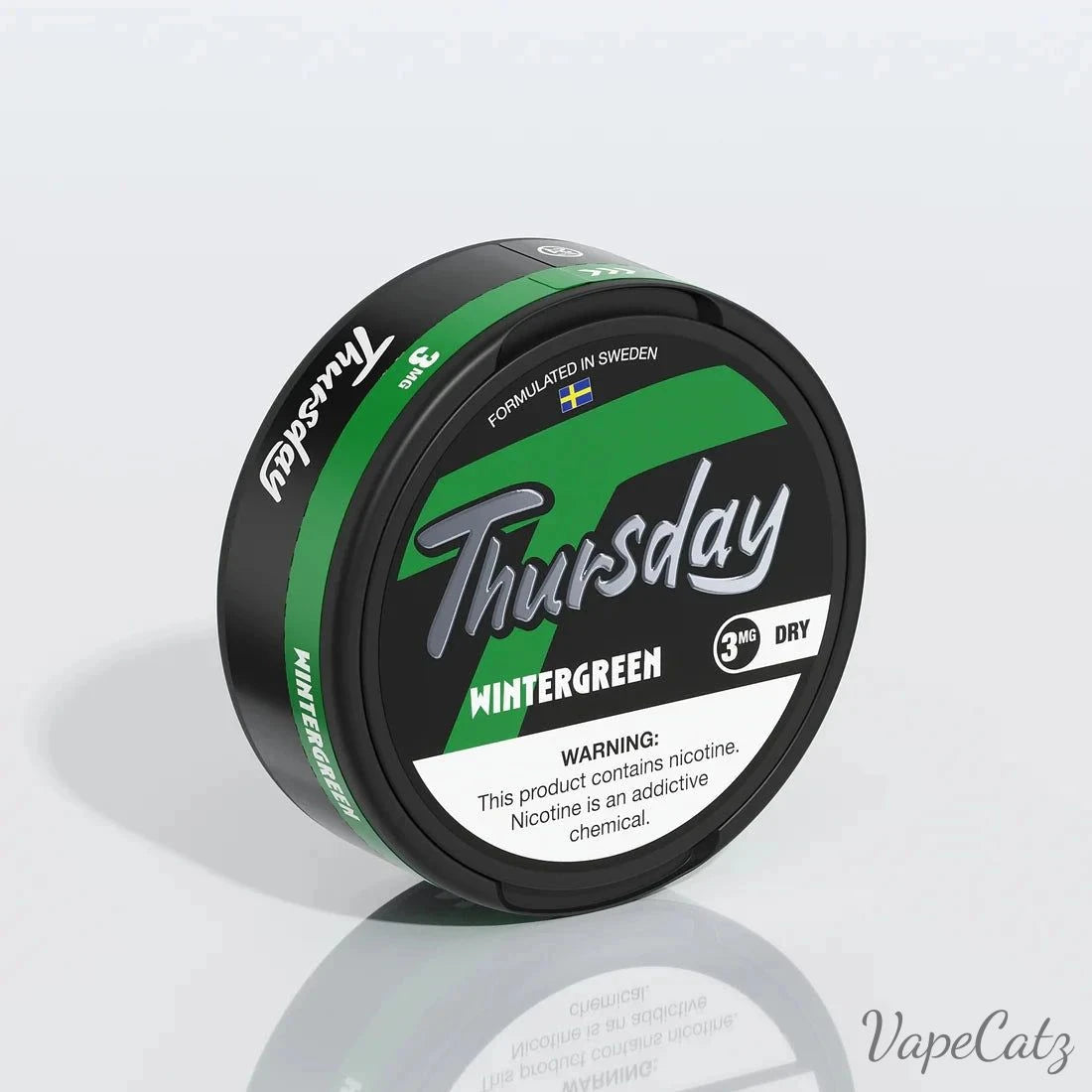 Thursday Dry Pouches Pouches Thursday WinterGreen 3mg Single Can 