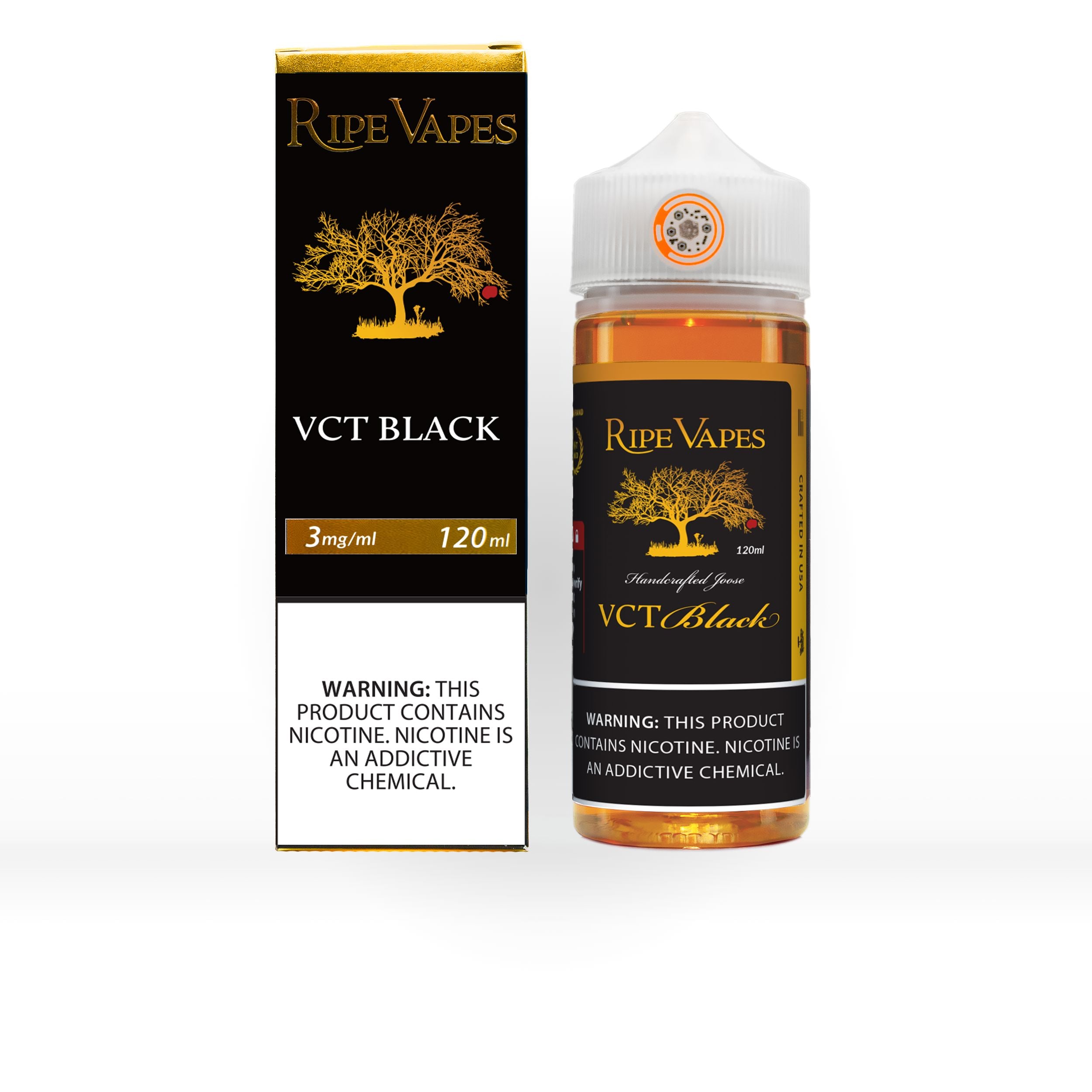VCT BLACK 120ml E-liquid Ripe Vapes Joose 