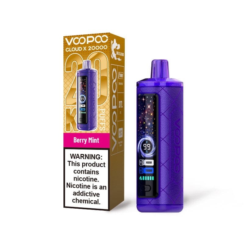 VOOPOO Cloud X 20000 20K Puffs Disposable 6mg or 0.6% Disposable Wicked & Vivi's House Berry Mint 