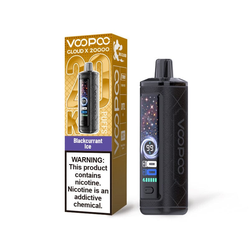 VOOPOO Cloud X 20000 20K Puffs Disposable 6mg or 0.6% Disposable Wicked & Vivi's House Blackcurrant Ice 