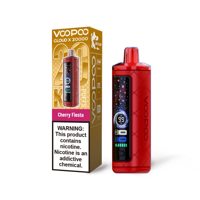 VOOPOO Cloud X 20000 20K Puffs Disposable 6mg or 0.6% Disposable Wicked & Vivi's House Cherry Fiesta 