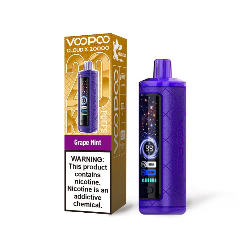 VOOPOO Cloud X 20000 20K Puffs Disposable 6mg or 0.6% Disposable Wicked & Vivi's House Grape Mint 