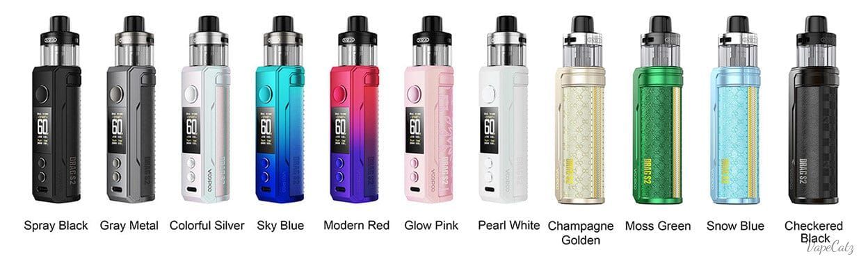 Voopoo Drag S2 60W Box Mod Kit with PnP X Cartridge DTL / MTL 2500mAh 5ml Classic Collection Classic Collection 