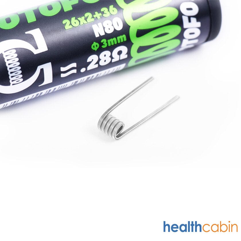 Wotofo Wire - pre built coils - 10 pack Vape Accessories Wire Dual Core Fused Clapton 0.28 