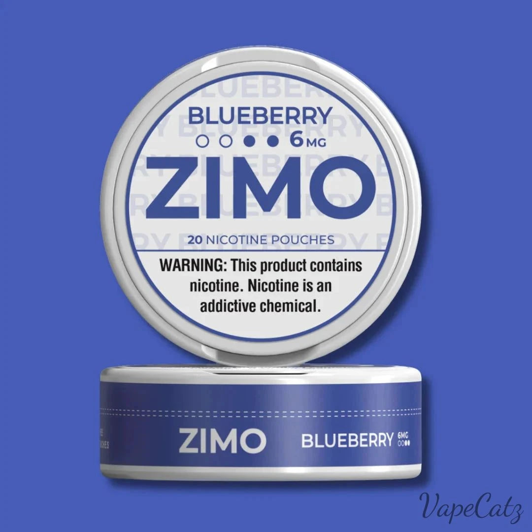 Zimo Pouches Pouches Zimo Pouches Blueberry 6mg 5 Roll Pack 