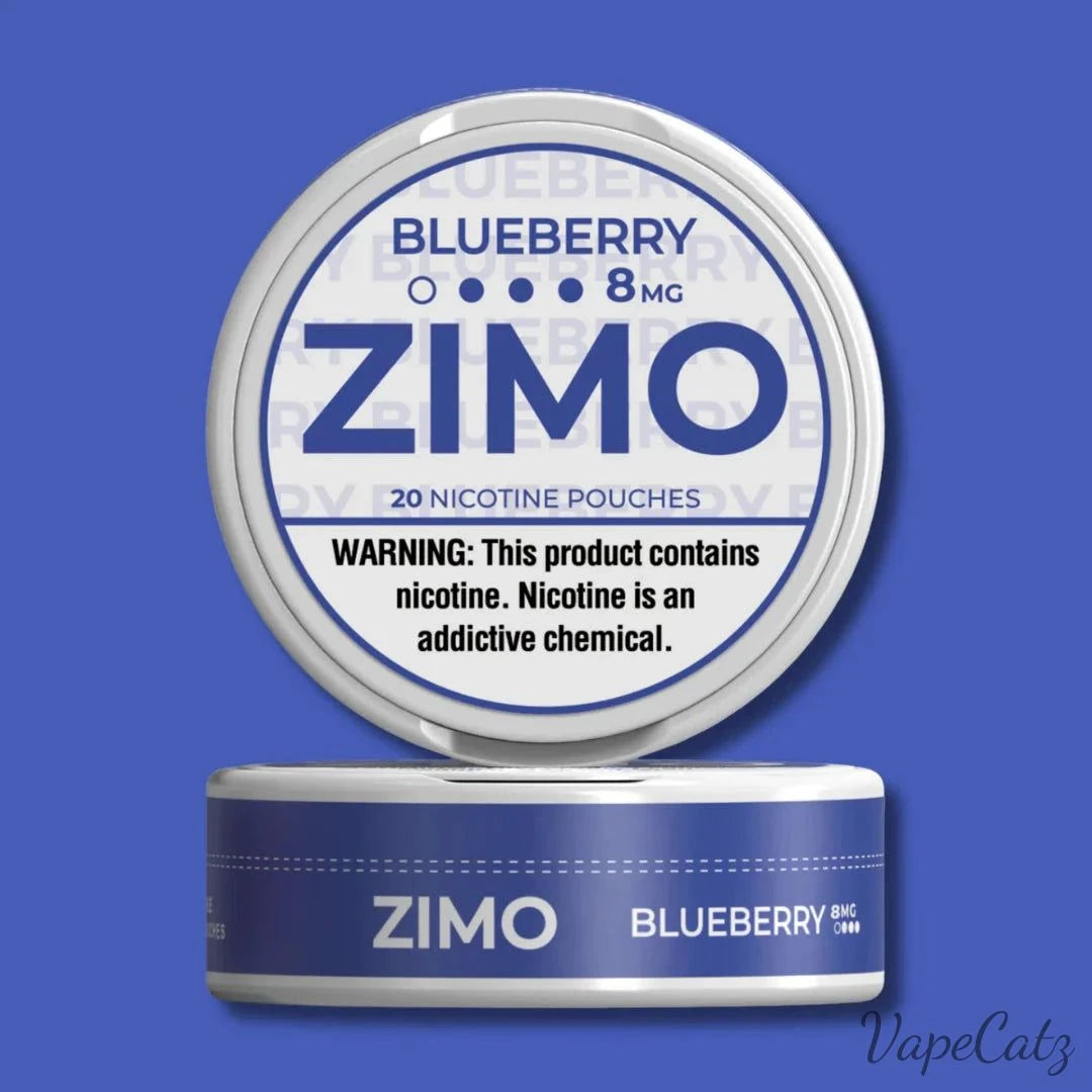 Zimo Pouches Pouches Zimo Pouches Blueberry 8mg 5 Roll Pack 