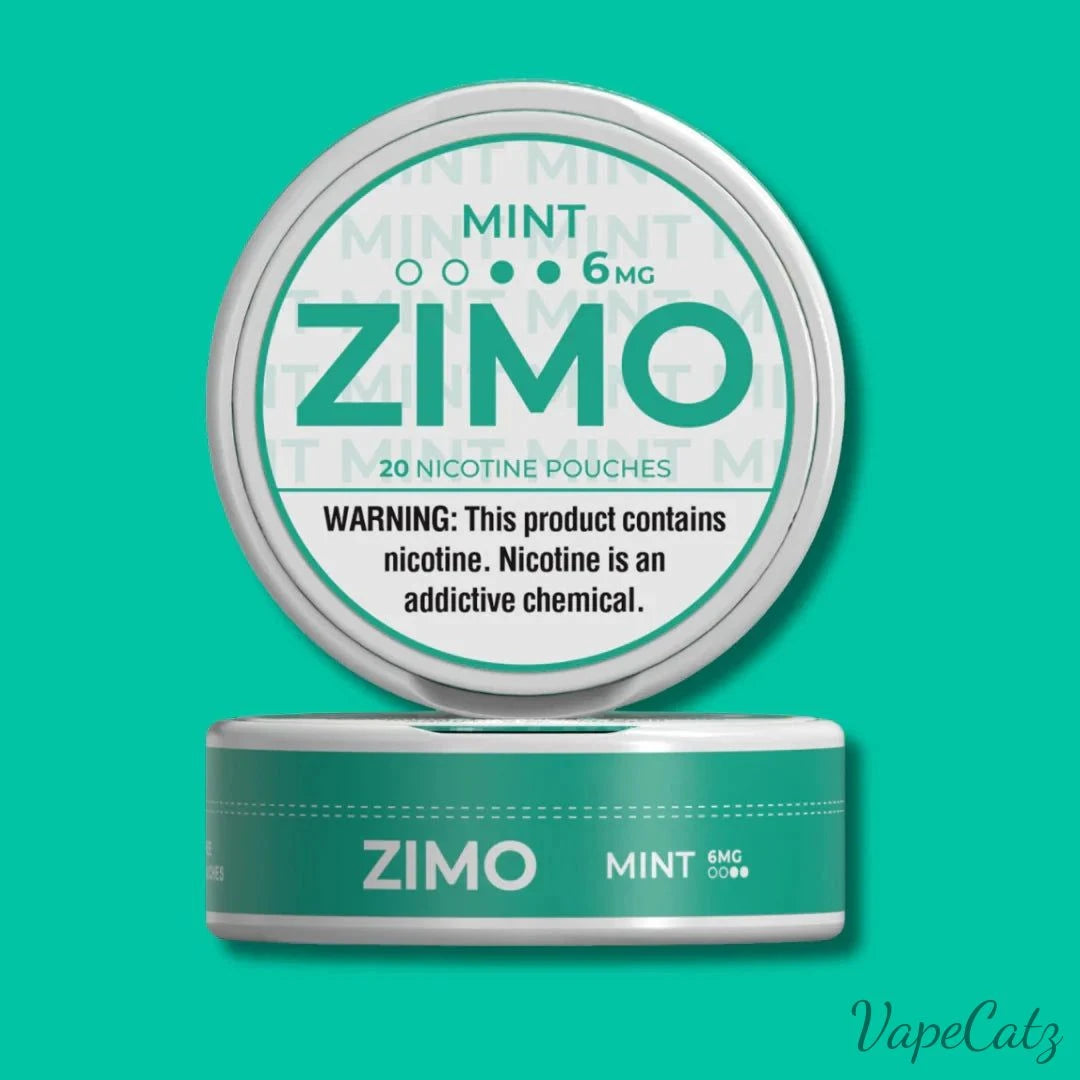 Zimo Pouches Pouches Zimo Pouches Mint 6mg 5 Roll Pack 