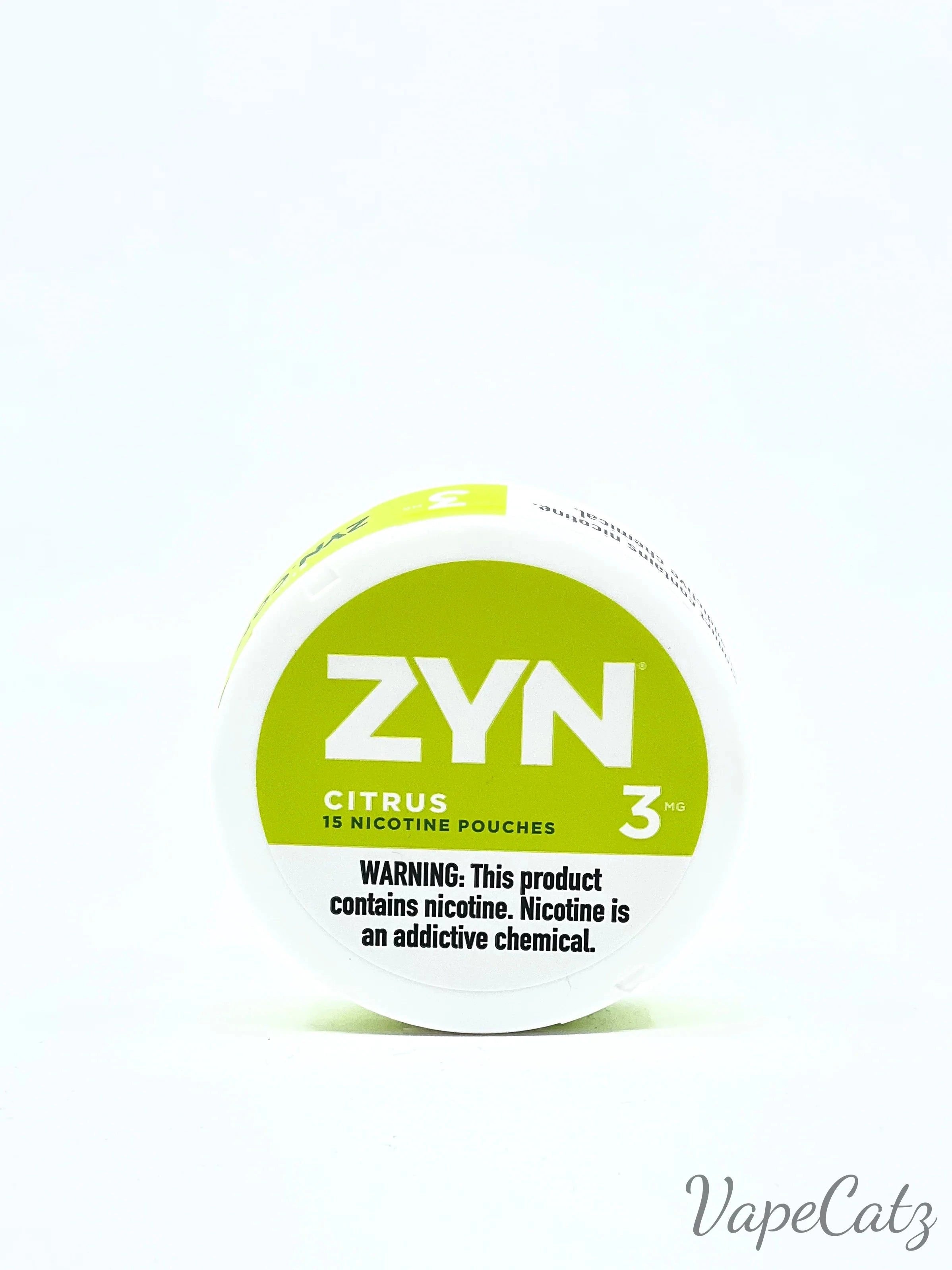Zyn Citrus Nicotine Pouches Can or Roll Pouches Zyn 3mg Single Can 