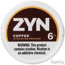 Zyn Coffee Nicotine Pouches Can or Roll Pouches Zyn 6mg Single Can 