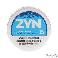 ZYN Cool Mint Nicotine Pouches Can or Roll Pouches Zyn 6mg Single Can 