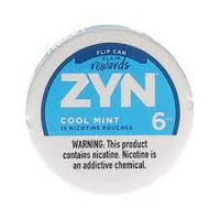 ZYN Cool Mint Nicotine Pouches Can or Roll Pouches Zyn 6mg Single Can 