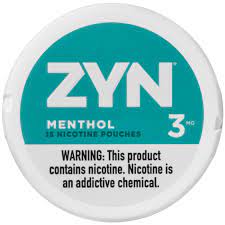 Zyn Menthol Nicotine Pouches Can or Roll Pouches Zyn 3mg Single Can 