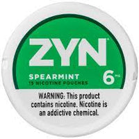 ZYN Spearmint Nicotine Pouches Can or Roll Pouches Zyn 6mg Single Can 