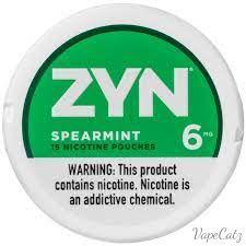ZYN Spearmint Nicotine Pouches Can or Roll Pouches Zyn 6mg Single SOLD OUT! 