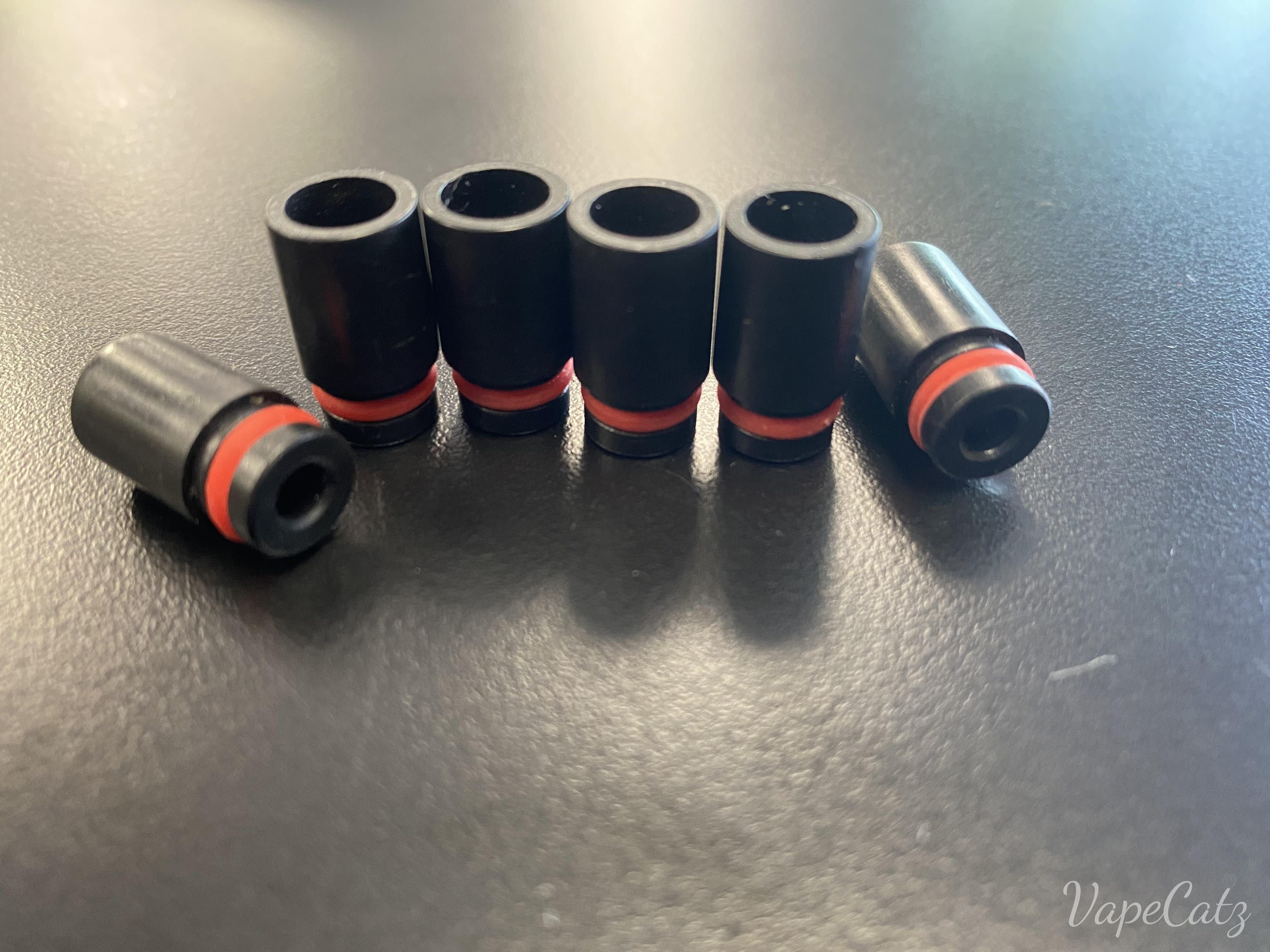 510 Black Plastic Short Tip - set of 2 CB2C Vape Accessories 510 Replacement Tips 
