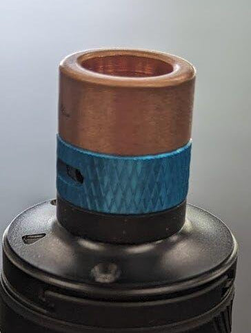 510 Drip Tip Copper Tipped Adjustable Air Flow CB1 Vape Accessories 510 Replacement Tips Blue & Black W Copper 