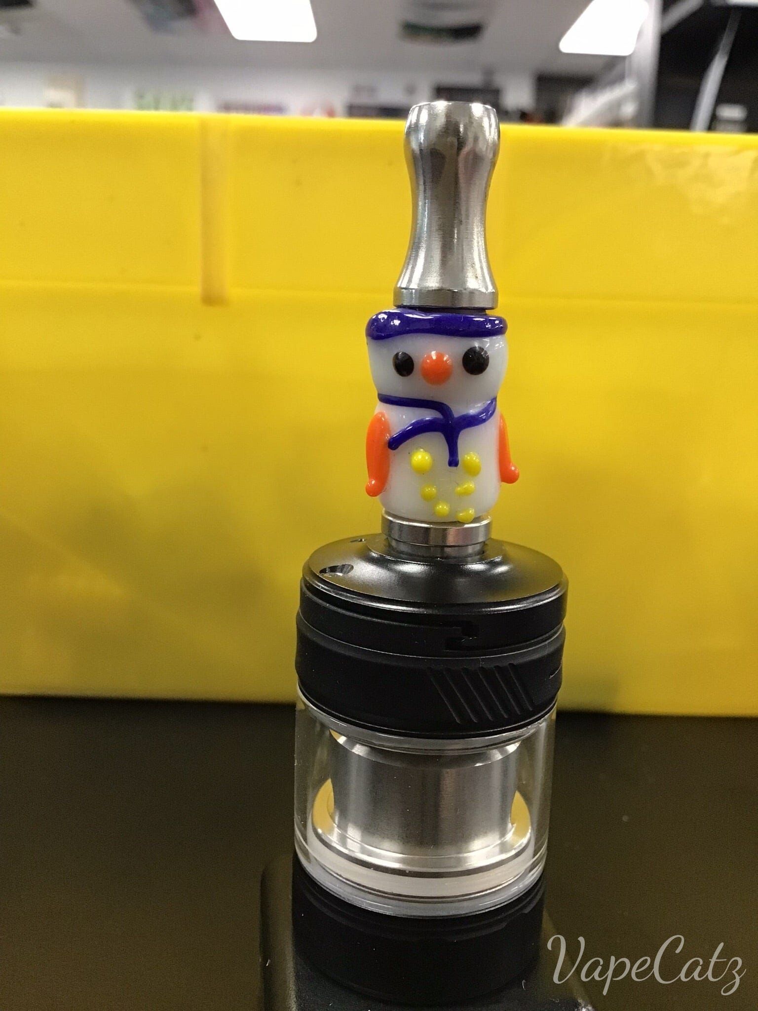 510 SnowMan Glass Tips CB6a Vape Accessories 510 Replacement Tips Blue Hat Snowman 