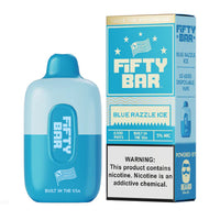 Fifty Bar USA Made Disposable Fifty Bar Blue Razzle Ice 